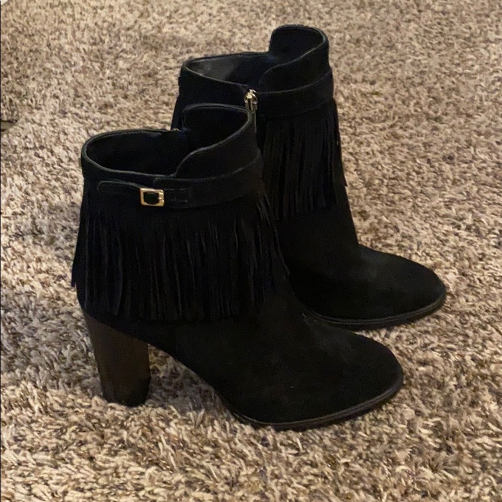 Ivanka Trump fringed booties